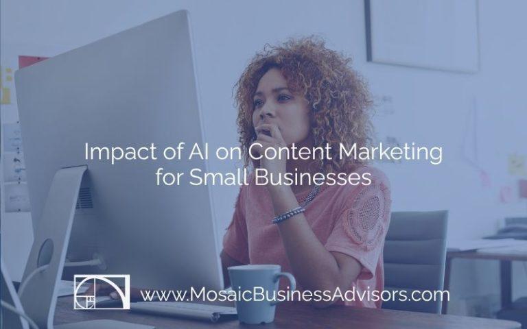 Impact of AI on Content Marketing for Small Businesses